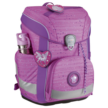 DerDieDas ErgoFlex Easy - Schulranzen Set 5tlg. 950 g (Purple Unicorn) - Markenkoffer