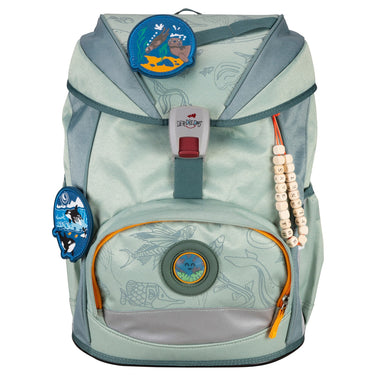 DerDieDas ErgoFlex Exklusiv ECO - Schulranzen Set 5tlg. 800g (Grey Planet) - Markenkoffer