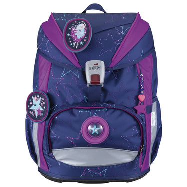 DerDieDas ErgoFlex Light Exklusiv LED - Schulranzen Set 5tlg. 800g (Dancing Star) - Markenkoffer