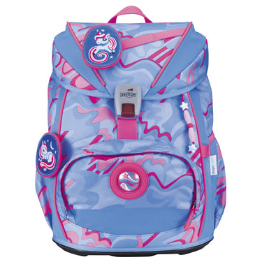 DerDieDas ErgoFlex Light Exklusiv Superflash - Schulranzen Set 5tlg. 800g (Magic Unicorn) - Markenkoffer