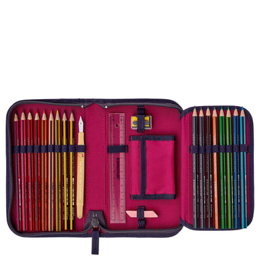 DerDieDas ErgoFlex Max Superflash Neon - Schulranzen Set 5tlg. 950g (Neon Star) - Markenkoffer