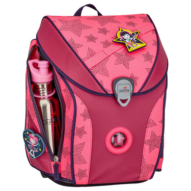 DerDieDas ErgoFlex Max Superflash Neon - Schulranzen Set 5tlg. 950g (Neon Star) - Markenkoffer