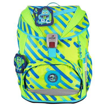DerDieDas ErgoFlex Superflash Exklusiv Neon - Schulranzen Set 5tlg. 800g (Monster) - Markenkoffer