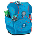 DerDieDas ErgoFlex Tiny Exklusiv Superflash - Schulranzen Set 5 tlg. 900g (Blue Ice) - Markenkoffer