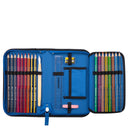 DerDieDas ErgoFlex Tiny Exklusiv Superflash - Schulranzen Set 5 tlg. 900g (Blue Robot) - Markenkoffer