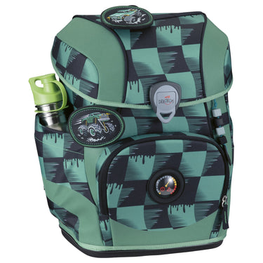 DerDieDas ErgoFlex Tiny Exklusiv Superflash - Schulranzen Set 5 tlg. 900g (Super Trunk) - Markenkoffer