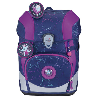 DerDieDas ErgoFlex Tiny - Schulranzen Set 5tlg. 900g (Dancing Star) - Markenkoffer