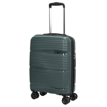 D&N Travel Line 4300 - 4 - Rollen - Kabinentrolley S 55 cm (dunkelgrün) - Markenkoffer