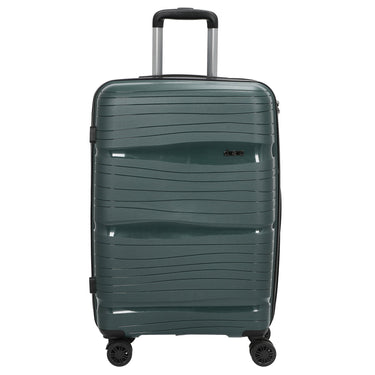 D&N Travel Line 4300 - 4 - Rollen - Trolley M 66 cm (dunkelgrün) - Markenkoffer