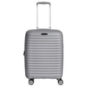 D&N Travel Line 4500+ - 4 - Rollen - Kabinentrolley S 55 cm erw. (grau) - Markenkoffer