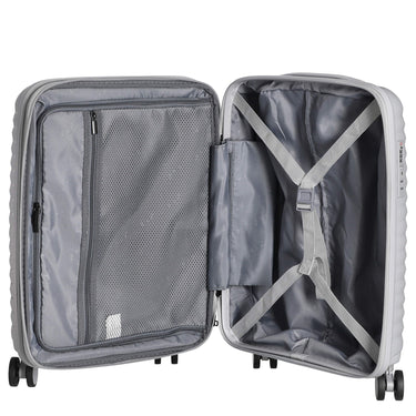 D&N Travel Line 4500+ - 4 - Rollen - Kabinentrolley S 55 cm erw. (grau) - Markenkoffer