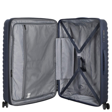 D&N Travel Line 4500+ - 4 - Rollen - Trolley L 75 cm erw. (dunkelblau) - Markenkoffer