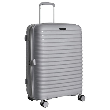 D&N Travel Line 4500+ - 4 - Rollen - Trolley M 65 cm erw. (grau) - Markenkoffer