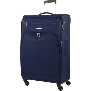 D&N Travel Line 6404 - 4 - Rollen - Trolley L 78 cm (blau) - Markenkoffer