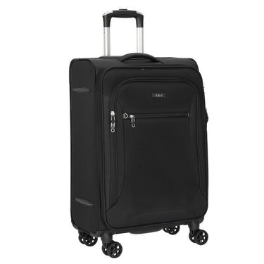 D&N Travel Line 6404 - 4 - Rollen - Trolley M 68 cm (schwarz) - Markenkoffer