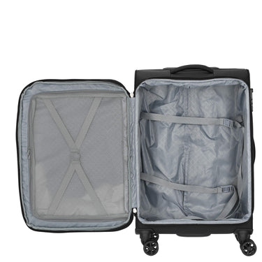 D&N Travel Line 6404 - 4 - Rollen - Trolley M 68 cm (schwarz) - Markenkoffer