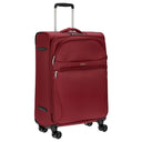 D&N Travel Line 9104 - 4 - Rollen - Trolley M 67 cm erw. (bordeaux) - Markenkoffer