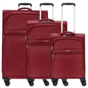 D&N Travel Line 9104 - Trolley - Set, 3tlg. (bordeaux) - Markenkoffer