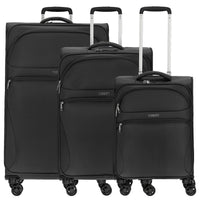 D&N Travel Line 9104 - Trolley - Set, 3tlg. (schwarz) - Markenkoffer