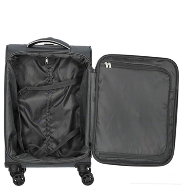 D&N Travel Line 9204 - 4 - Rollen - Kabinentrolley S 55 cm (grau) - Markenkoffer