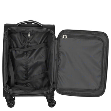 D&N Travel Line 9204 - 4 - Rollen - Kabinentrolley S 55 cm (schwarz) - Markenkoffer