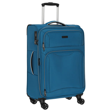 D&N Travel Line 9204 - 4-Rollen-Trolley M 66 cm erw. (blau) - Ansicht 5