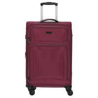 D&N Travel Line 9204 - 4 - Rollen - Trolley M 66 cm erw. (purple) - Markenkoffer