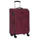 D&N Travel Line 9204 - 4 - Rollen - Trolley M 66 cm erw. (purple) - Markenkoffer