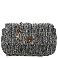 Seidenfelt Floro - Shoulder Bag 24 cm (black&white)