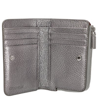 Coccinelle Metallic Soft - Geldbörse 6cc 13 cm (steel)