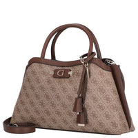 Guess Lindsey Satchel - Henkeltasche 36 cm (latte logo)