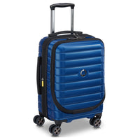 Delsey Paris Shadow 5.0 - 4-Rollen-Kabinentrolley mit Vortasche S 55 cm erw. USB (blau) - Ansicht 2