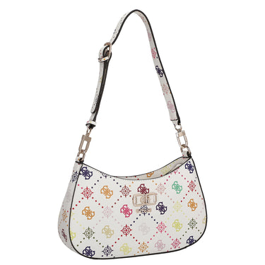 Guess Emelie Logo Top Zip - Schultertasche 26 cm (multi logo) - Ansicht 5