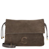 Coccinelle Lidia Suede Bim - Schoudertas 31 cm (fango/fango)