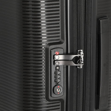 Echolac Forza - 4 Rollen - Trolley L 75 cm erw. (schwarz) - Markenkoffer