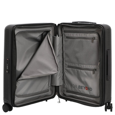 Echolac Ultima PowerZip - 4 - Rollen - Kabinentrolley 55 cm erw. (dark chocolate) - Markenkoffer