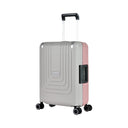 Eminent VERTICA - 4 - Rollen - Kabinentrolley 55 cm (grau/rosa) - Markenkoffer