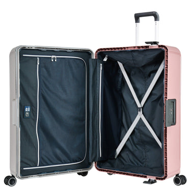 Eminent VERTICA - 4 - Rollen - Trolley 76 cm (grau/rosa) - Markenkoffer