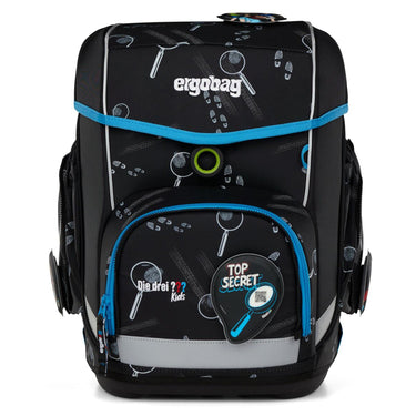 Ergobag Cubo "Die drei ???" - Schulranzen Set 5tlg. Modell 2025 (Bärdektiv) - Markenkoffer