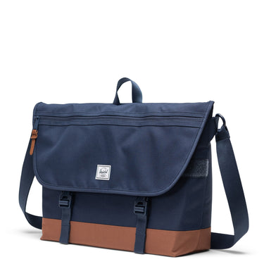Herschel Cove Messenger - Umhängetasche 16" 38 cm (navy/saddle brown)