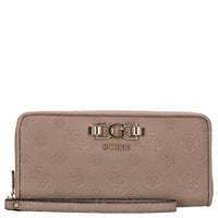 Guess Anise SLG Large Zip - Wallet 12cc 20 cm (dark taupe logo)