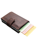 Strellson Camden C-Three E-Cage - Kreditkartenetui 6cc 10 cm (darkbrown) - Ansicht 7