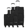 Travelite Kick Off - 4-Wheel Trolley Set 3 pcs. (black)