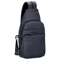 Piquadro Monosling Bag - Umhängetasche 38 cm (blue) - Ansicht 5