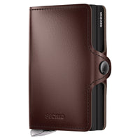 Secrid Dusk Twinwallet - Geldbörse 6cc 10.2 cm RFID (dark brown+)