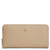 Tommy Hilfiger Icon Large Zip Mono - Portemonnee 12cc 19 cm (horseradish)