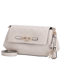 Guess Carmella Crossbody Flap - Schoudertas 30 cm (bone logo)