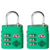 FPM Milano Accessories Padlocks - TSA sloten (paar) (screaming green)