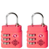 FPM Bank S Accessories Padlocks - TSA Locks (Pair) (Color: Wild Watermelon)