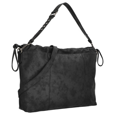 FREDsBRUDER Rebel At Heart Squeezy Hobo - Schultertasche 49 cm (black) - Ansicht 5